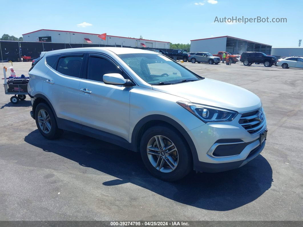 2018 Hyundai Santa Fe Sport 2.4l Silver vin: 5XYZT3LB9JG556459