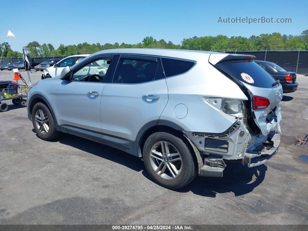 2018 Hyundai Santa Fe Sport 2.4l Silver vin: 5XYZT3LB9JG556459