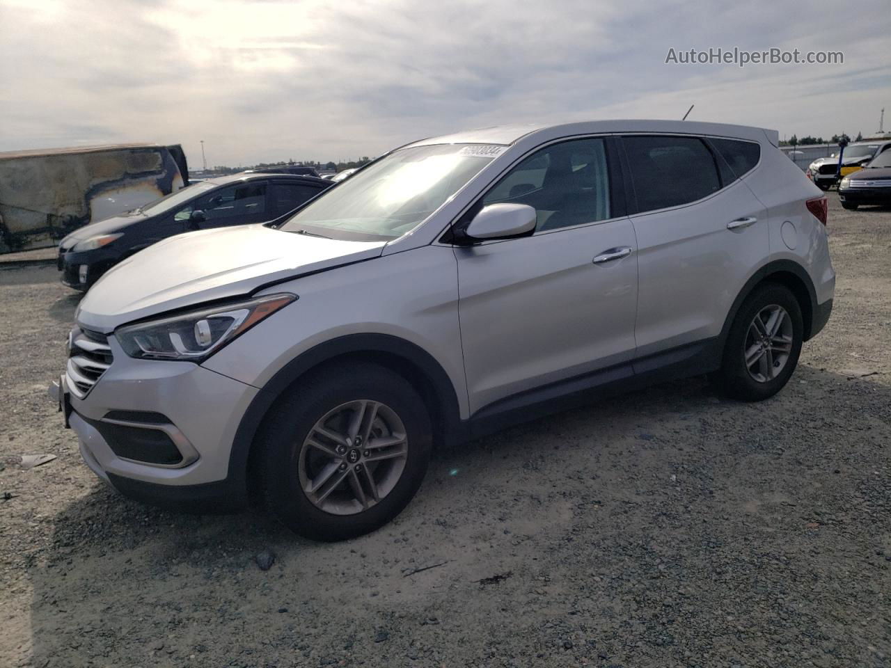 2018 Hyundai Santa Fe Sport  Silver vin: 5XYZT3LB9JG556476