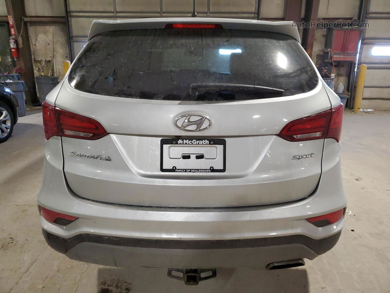 2018 Hyundai Santa Fe Sport  Silver vin: 5XYZT3LB9JG562665