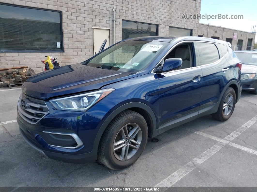 2018 Hyundai Santa Fe Sport 2.4l Синий vin: 5XYZT3LB9JG565601