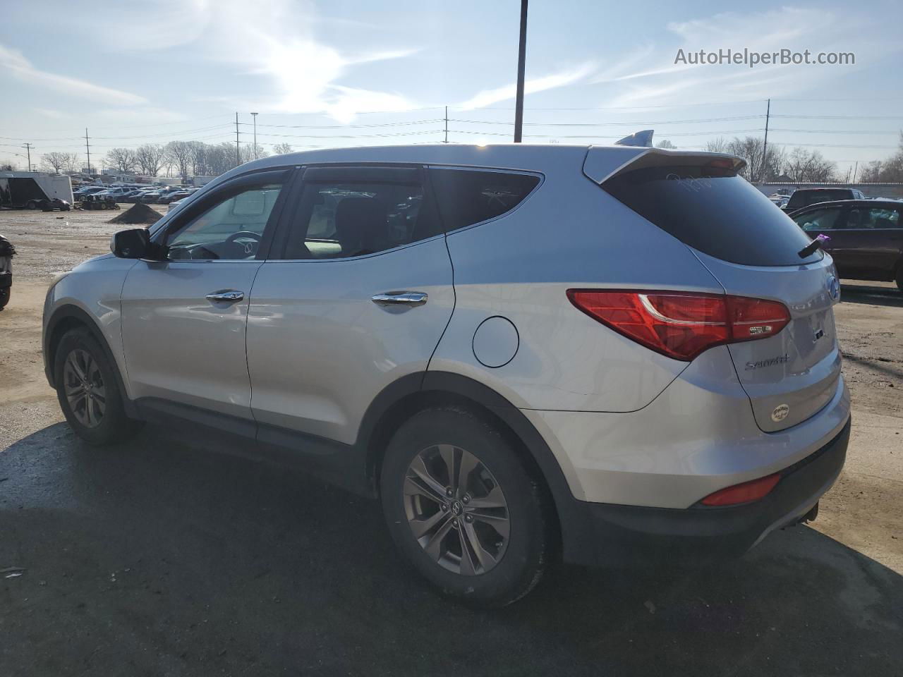 2013 Hyundai Santa Fe Sport  Silver vin: 5XYZT3LBXDG036940