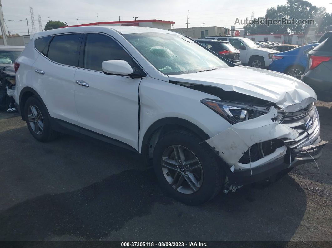 2018 Hyundai Santa Fe Sport 2.4l White vin: 5XYZT3LBXJG555627