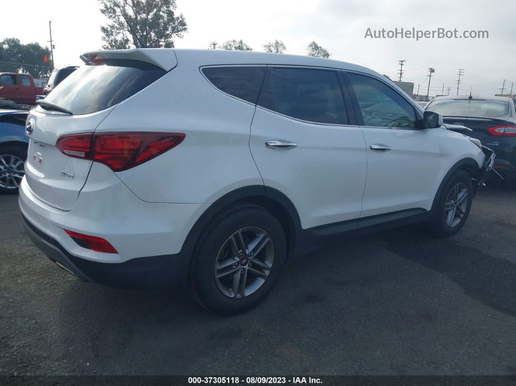 2018 Hyundai Santa Fe Sport 2.4l White vin: 5XYZT3LBXJG555627