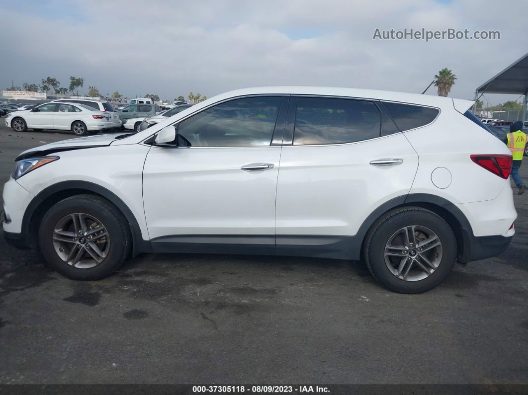 2018 Hyundai Santa Fe Sport 2.4l White vin: 5XYZT3LBXJG555627