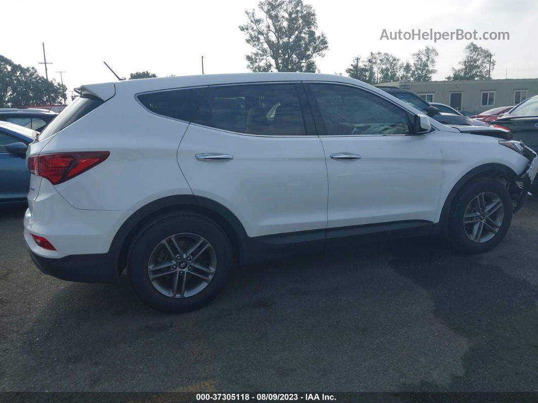 2018 Hyundai Santa Fe Sport 2.4l White vin: 5XYZT3LBXJG555627