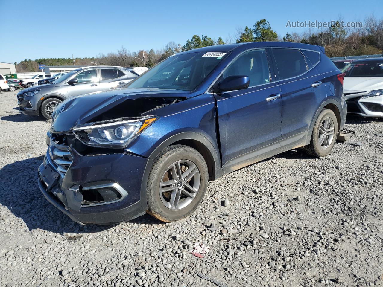 2018 Hyundai Santa Fe Sport  Blue vin: 5XYZT3LBXJG563128