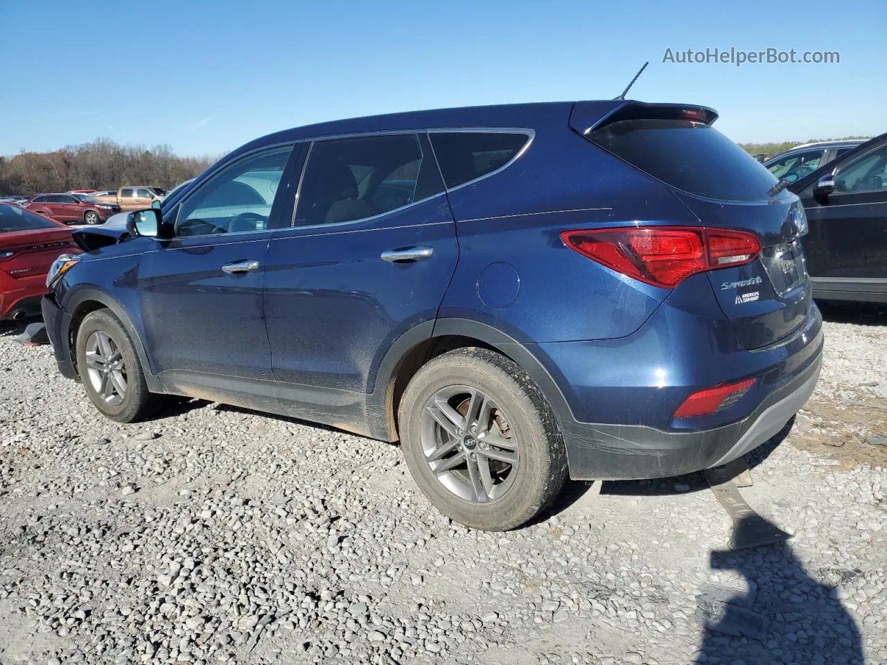 2018 Hyundai Santa Fe Sport  Синий vin: 5XYZT3LBXJG563128