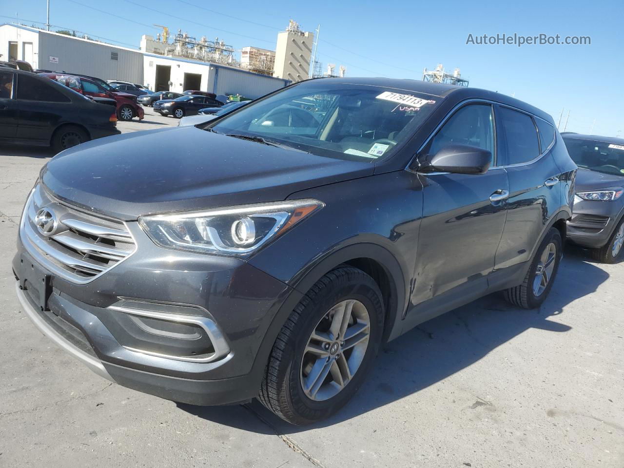 2018 Hyundai Santa Fe Sport  Gray vin: 5XYZT3LBXJG566143