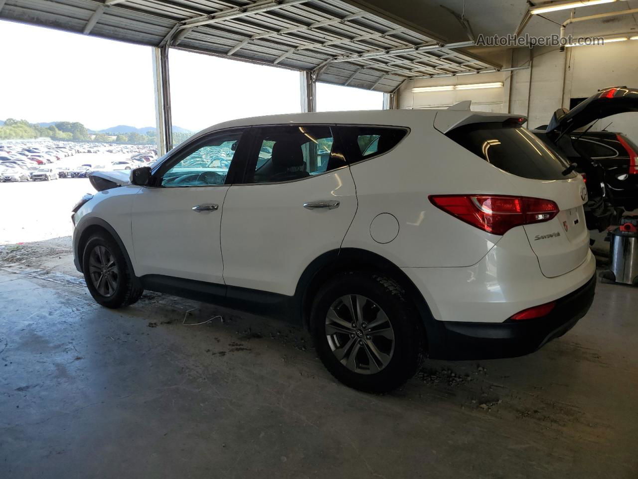 2014 Hyundai Santa Fe Sport  White vin: 5XYZTDLB0EG184604