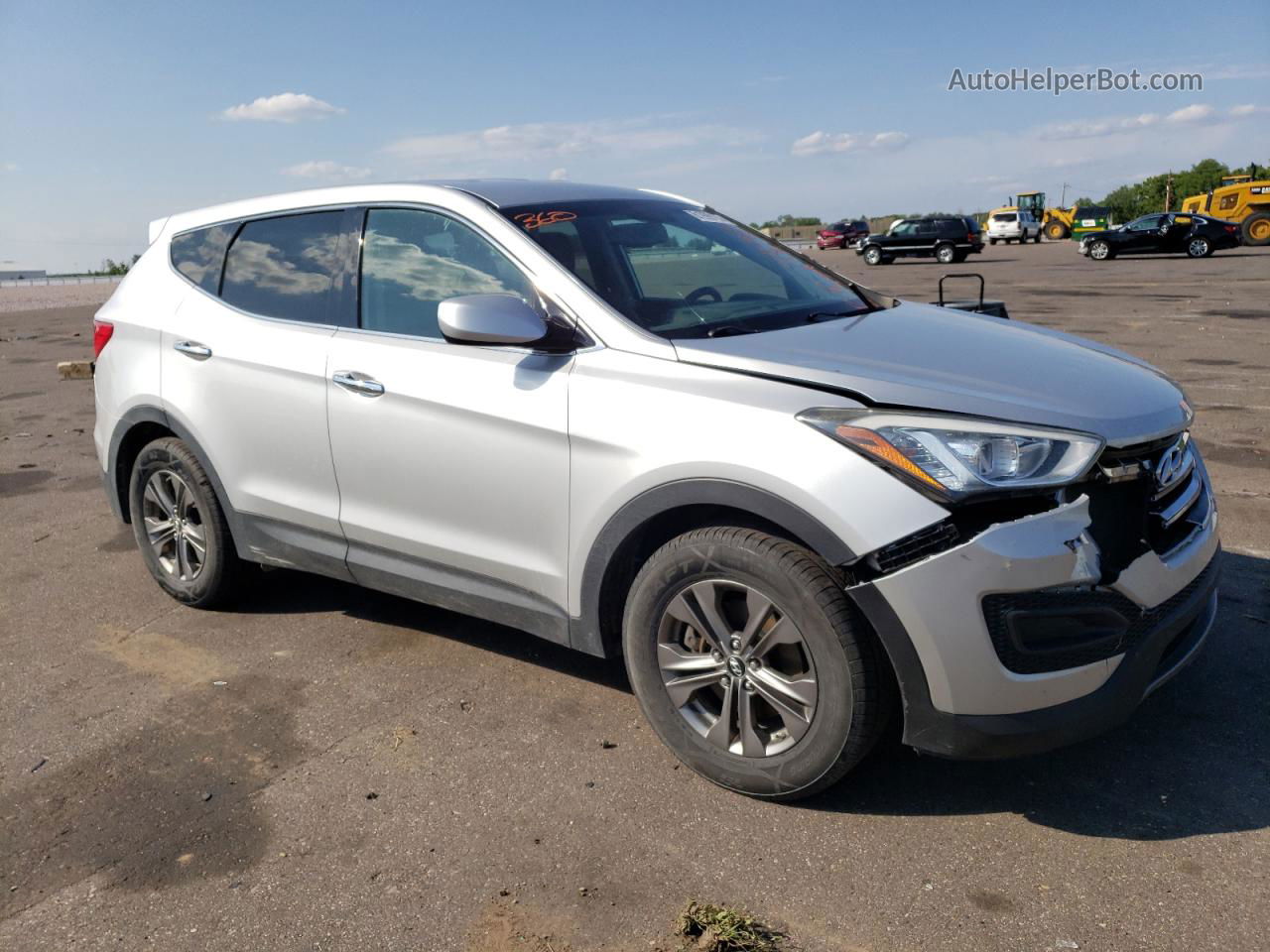 2014 Hyundai Santa Fe Sport  Серебряный vin: 5XYZTDLB0EG213373