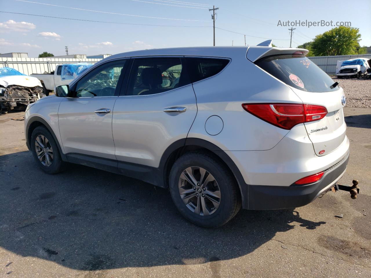 2014 Hyundai Santa Fe Sport  Серебряный vin: 5XYZTDLB0EG213373