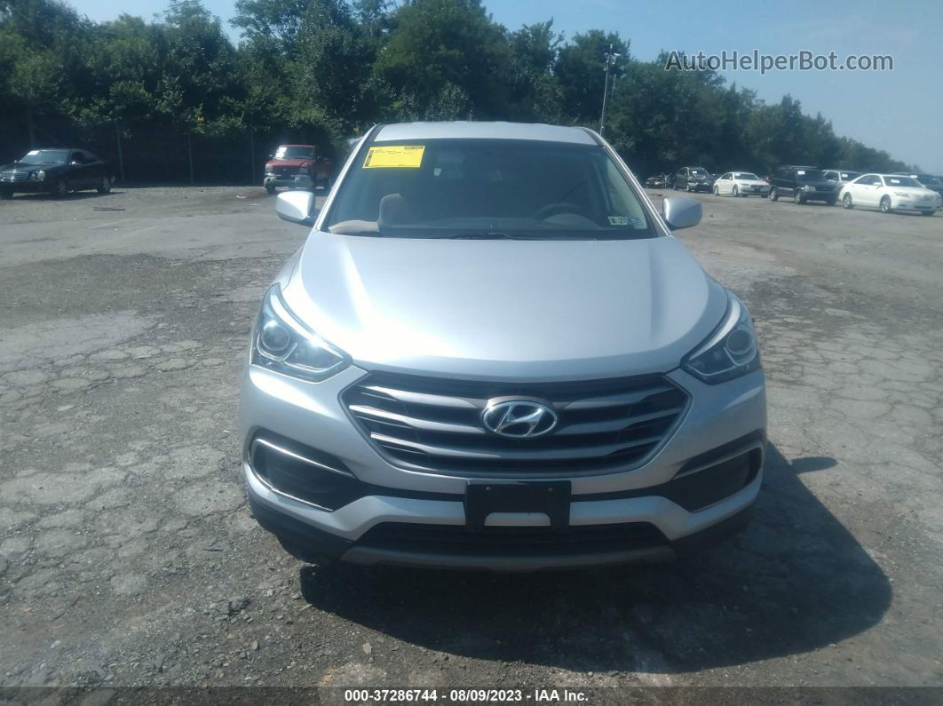 2018 Hyundai Santa Fe Sport 2.4l Silver vin: 5XYZTDLB0JG539667