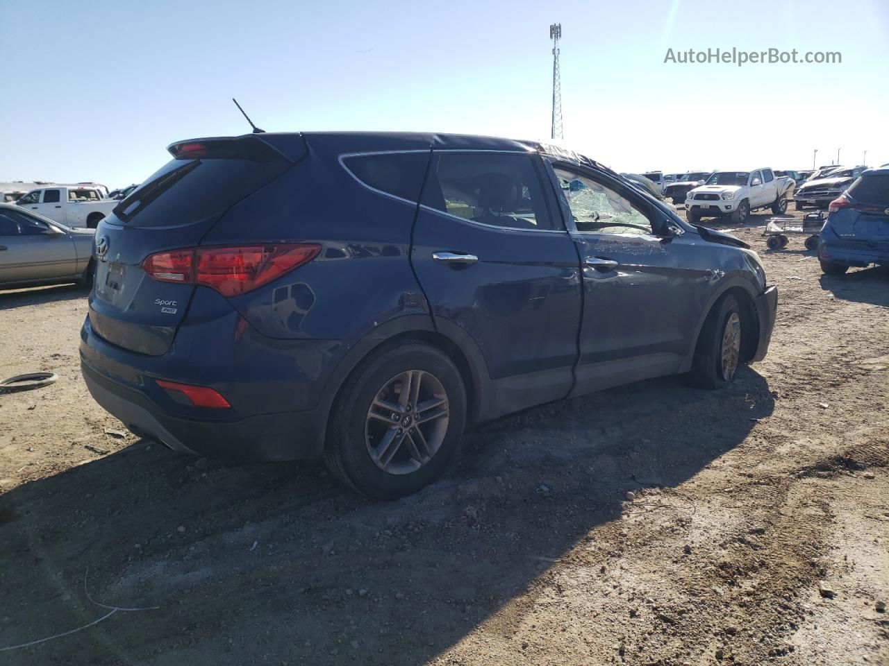 2018 Hyundai Santa Fe Sport  Blue vin: 5XYZTDLB0JG542844