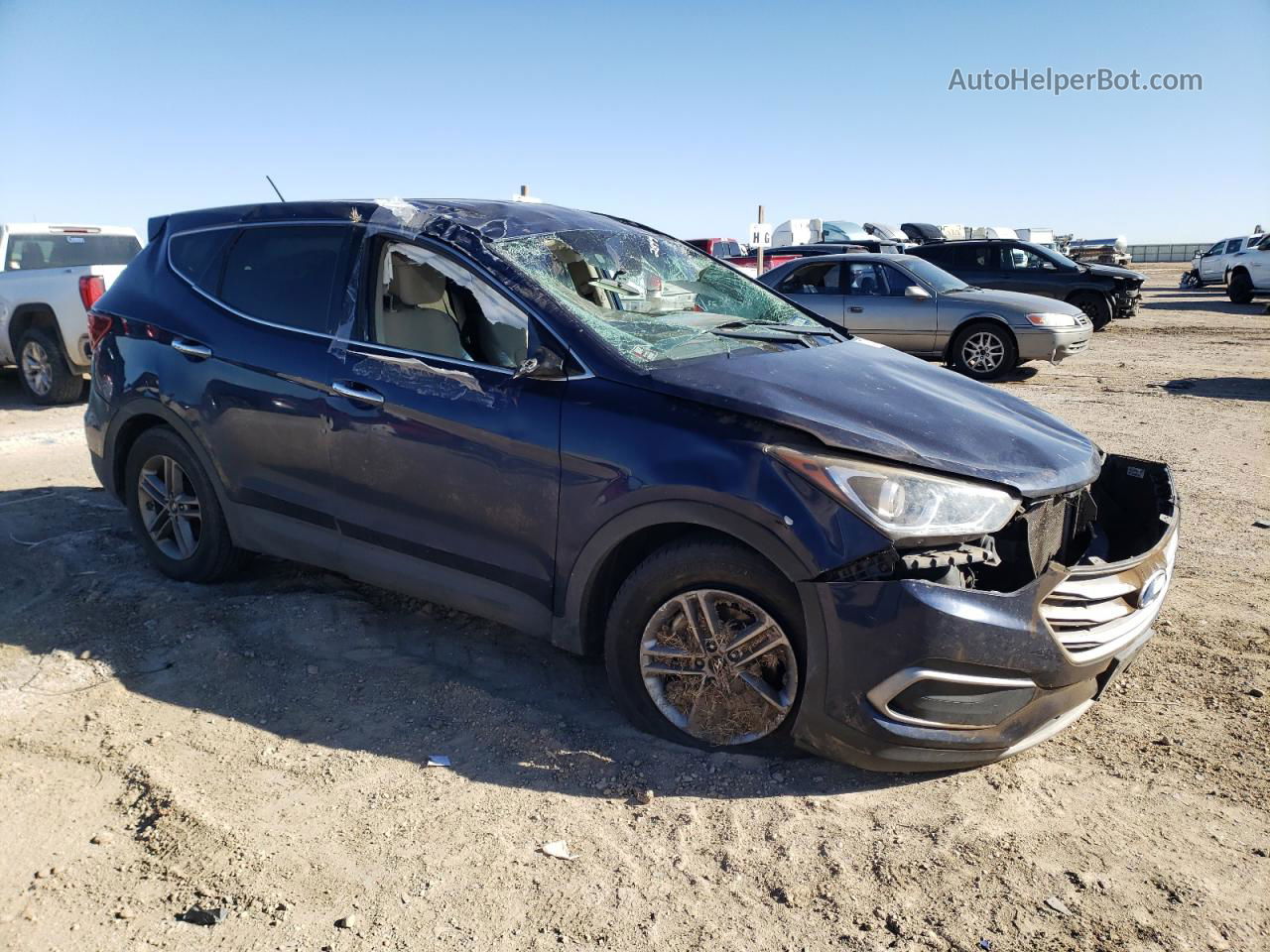 2018 Hyundai Santa Fe Sport  Blue vin: 5XYZTDLB0JG542844