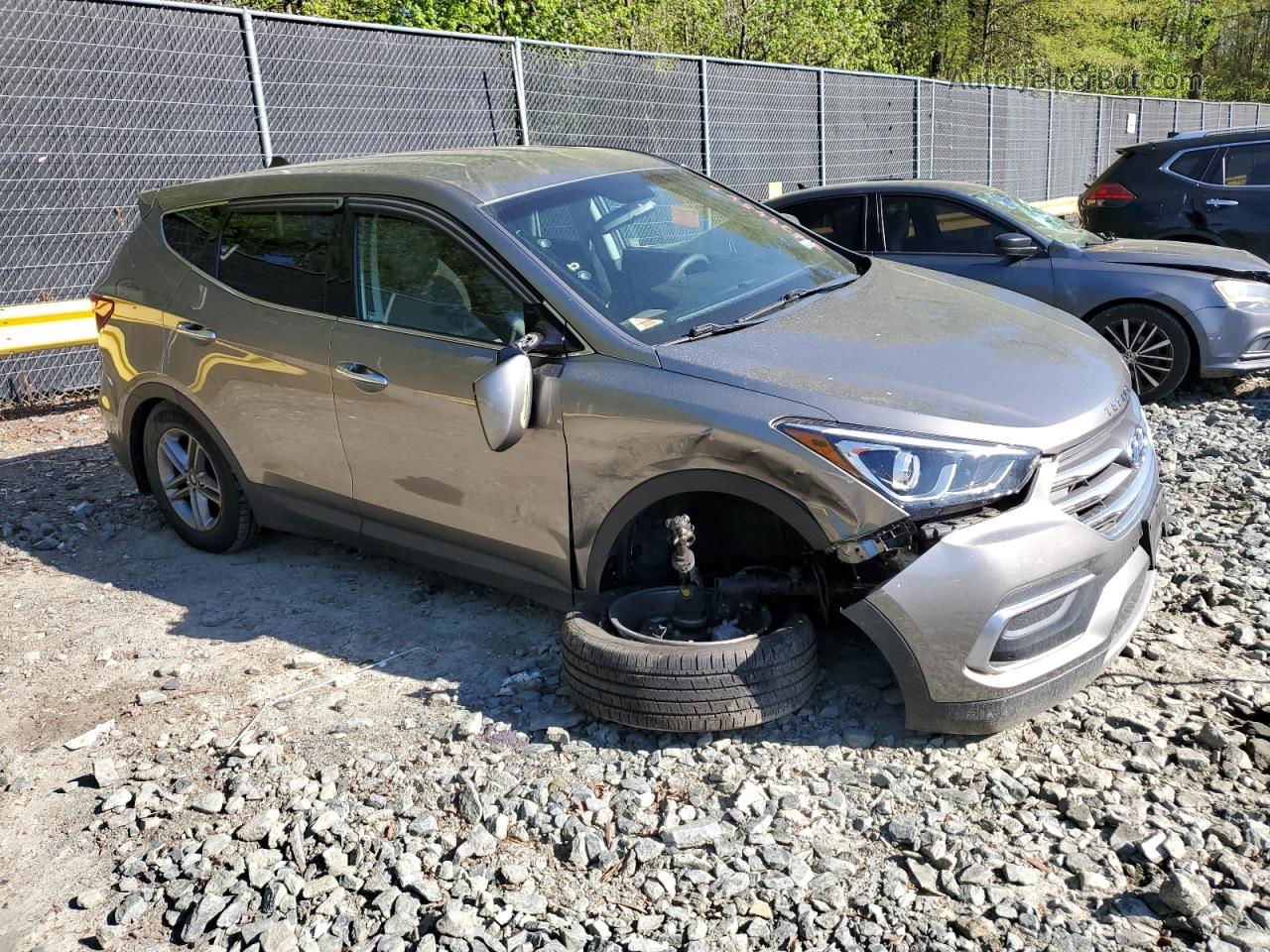 2018 Hyundai Santa Fe Sport  Серый vin: 5XYZTDLB0JG567971