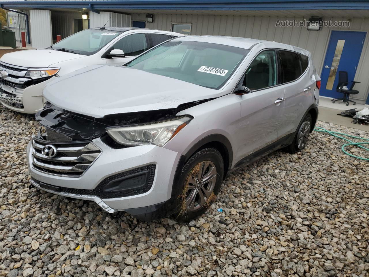 2013 Hyundai Santa Fe Sport  Silver vin: 5XYZTDLB1DG051106