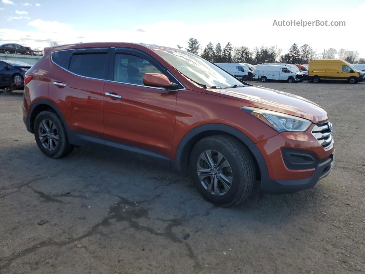 2014 Hyundai Santa Fe Sport  Оранжевый vin: 5XYZTDLB1EG201975