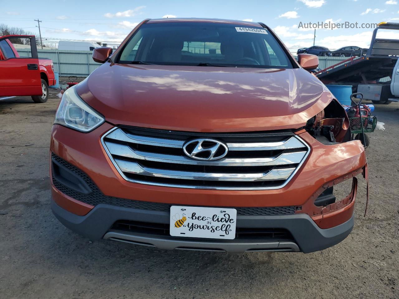 2014 Hyundai Santa Fe Sport  Orange vin: 5XYZTDLB1EG201975