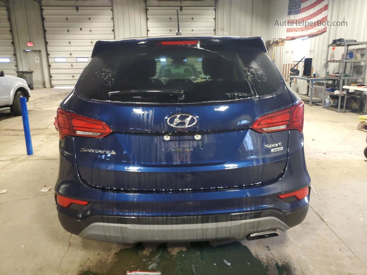 2018 Hyundai Santa Fe Sport  Blue vin: 5XYZTDLB1JG557661