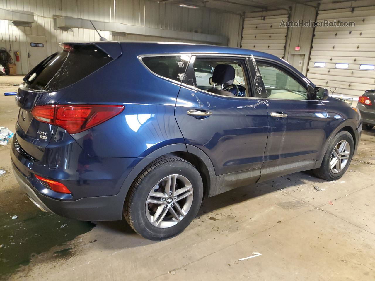 2018 Hyundai Santa Fe Sport  Blue vin: 5XYZTDLB1JG557661