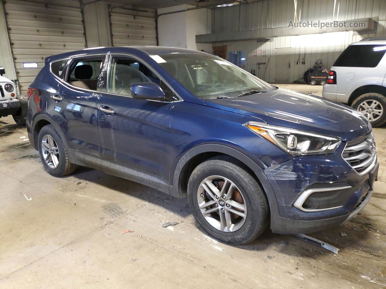 2018 Hyundai Santa Fe Sport  Blue vin: 5XYZTDLB1JG557661