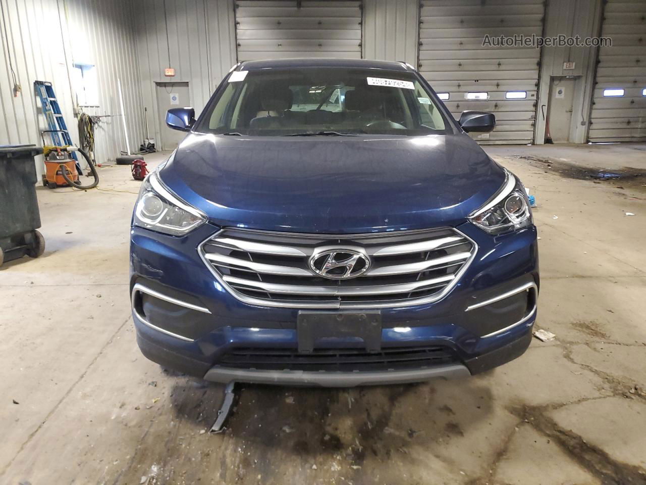 2018 Hyundai Santa Fe Sport  Синий vin: 5XYZTDLB1JG557661