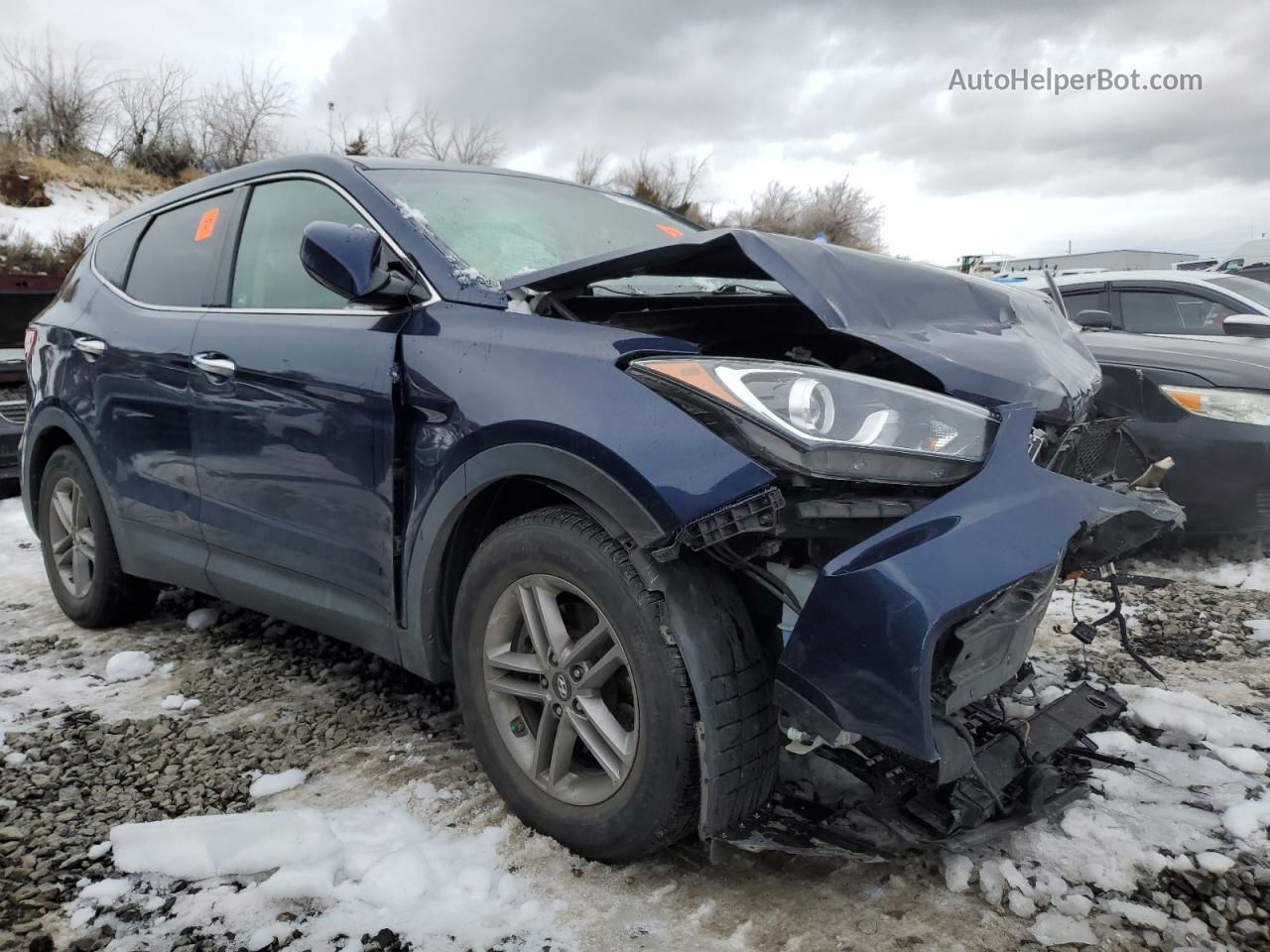 2018 Hyundai Santa Fe Sport  Синий vin: 5XYZTDLB1JG571821