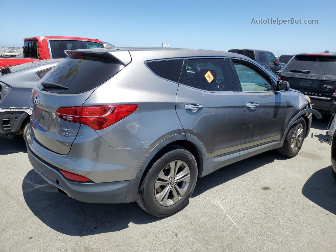 2014 Hyundai Santa Fe Sport  Gray vin: 5XYZTDLB2EG153063