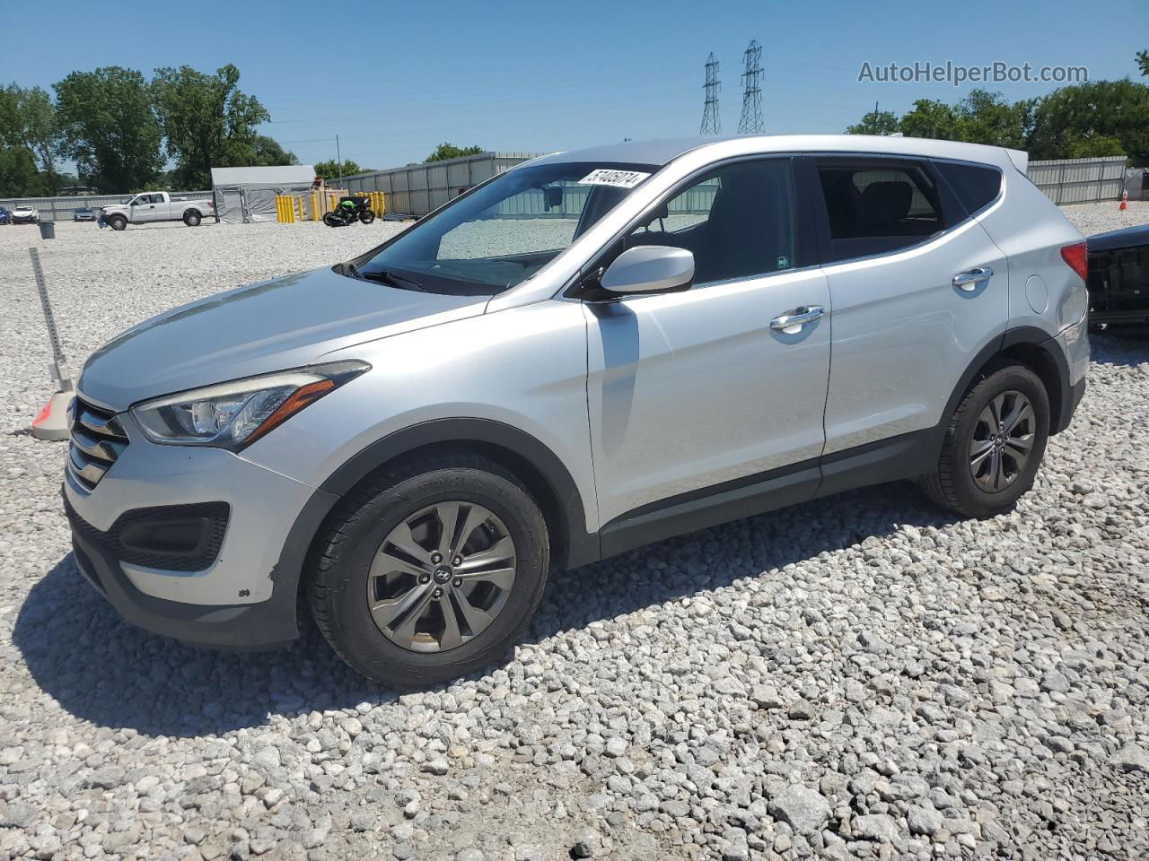 2015 Hyundai Santa Fe Sport  Silver vin: 5XYZTDLB2FG300970