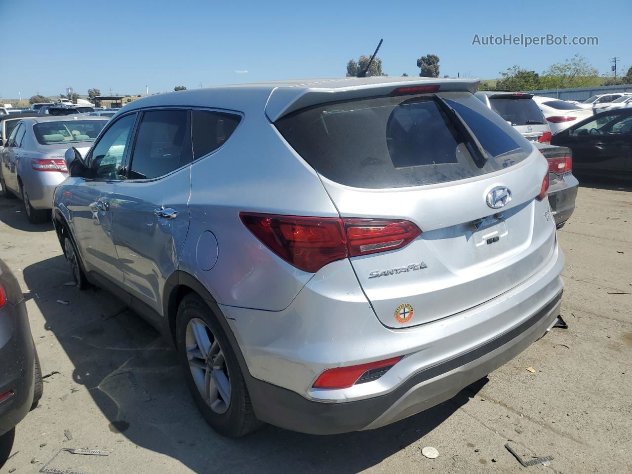 2018 Hyundai Santa Fe Sport  Silver vin: 5XYZTDLB2JG525107