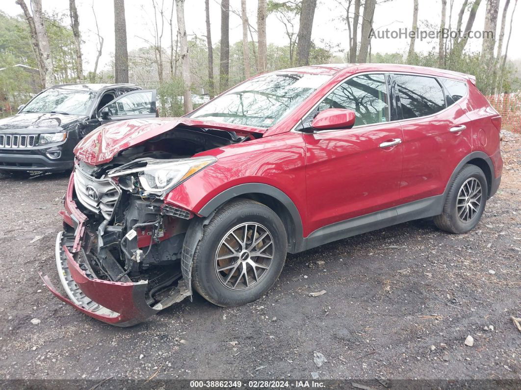 2018 Hyundai Santa Fe Sport 2.4l Red vin: 5XYZTDLB2JG530663