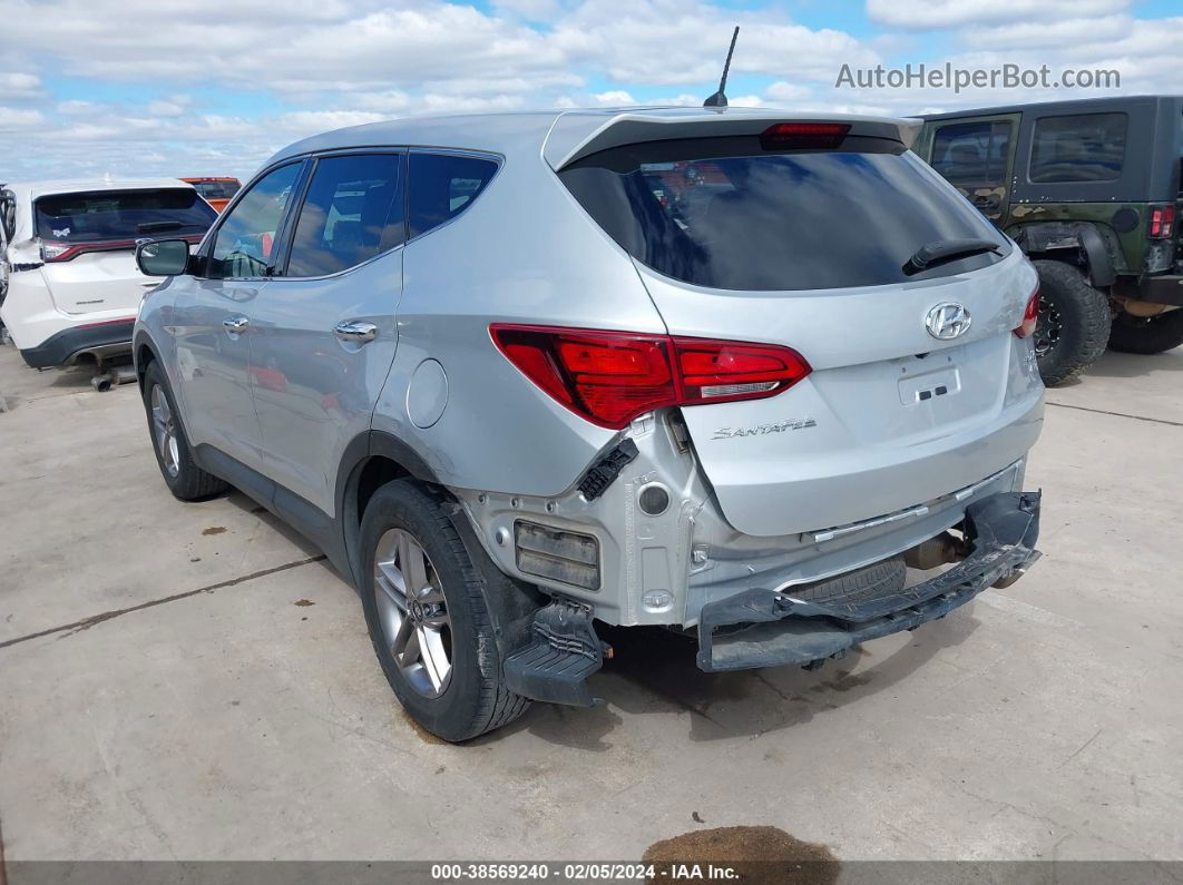 2018 Hyundai Santa Fe Sport 2.4l Silver vin: 5XYZTDLB2JG534289