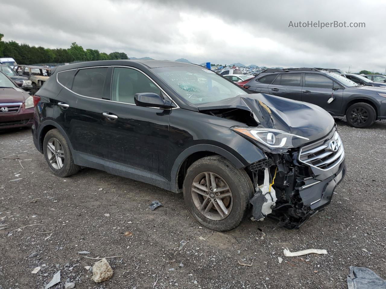 2018 Hyundai Santa Fe Sport  Black vin: 5XYZTDLB2JG545924