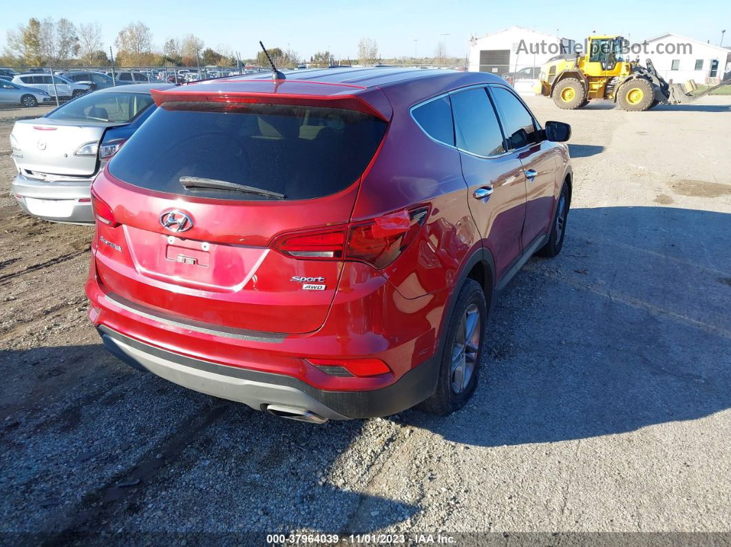 2018 Hyundai Santa Fe Sport 2.4l Красный vin: 5XYZTDLB2JG558835