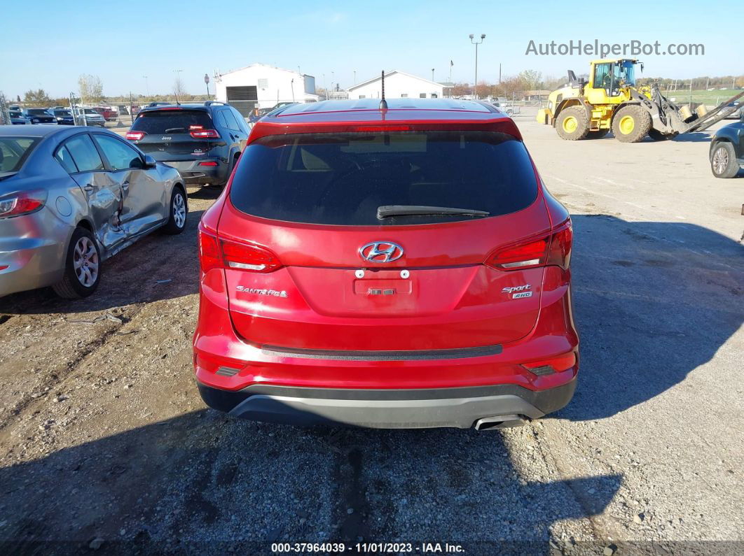 2018 Hyundai Santa Fe Sport 2.4l Красный vin: 5XYZTDLB2JG558835