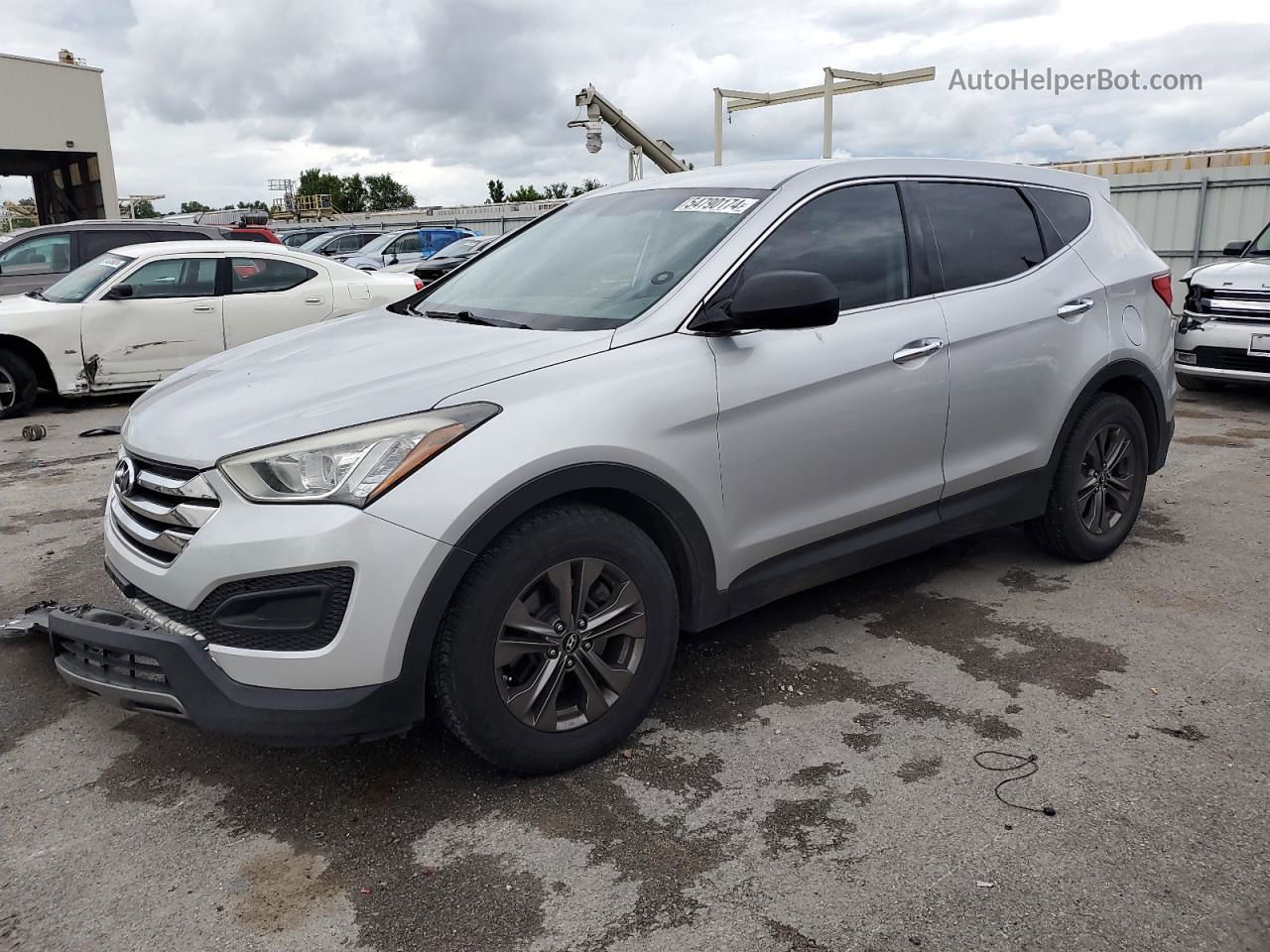 2013 Hyundai Santa Fe Sport  Silver vin: 5XYZTDLB3DG052676