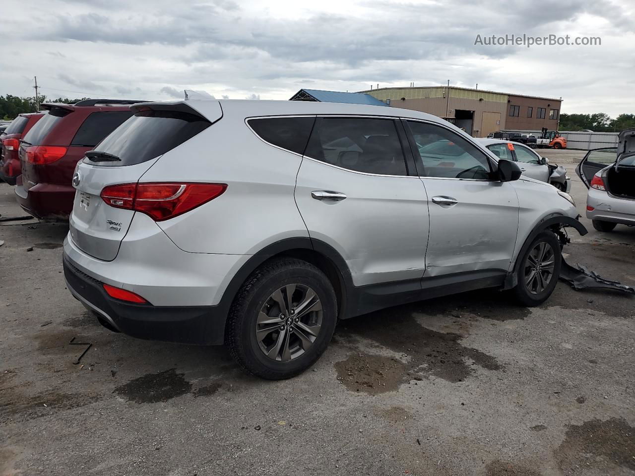 2013 Hyundai Santa Fe Sport  Silver vin: 5XYZTDLB3DG052676