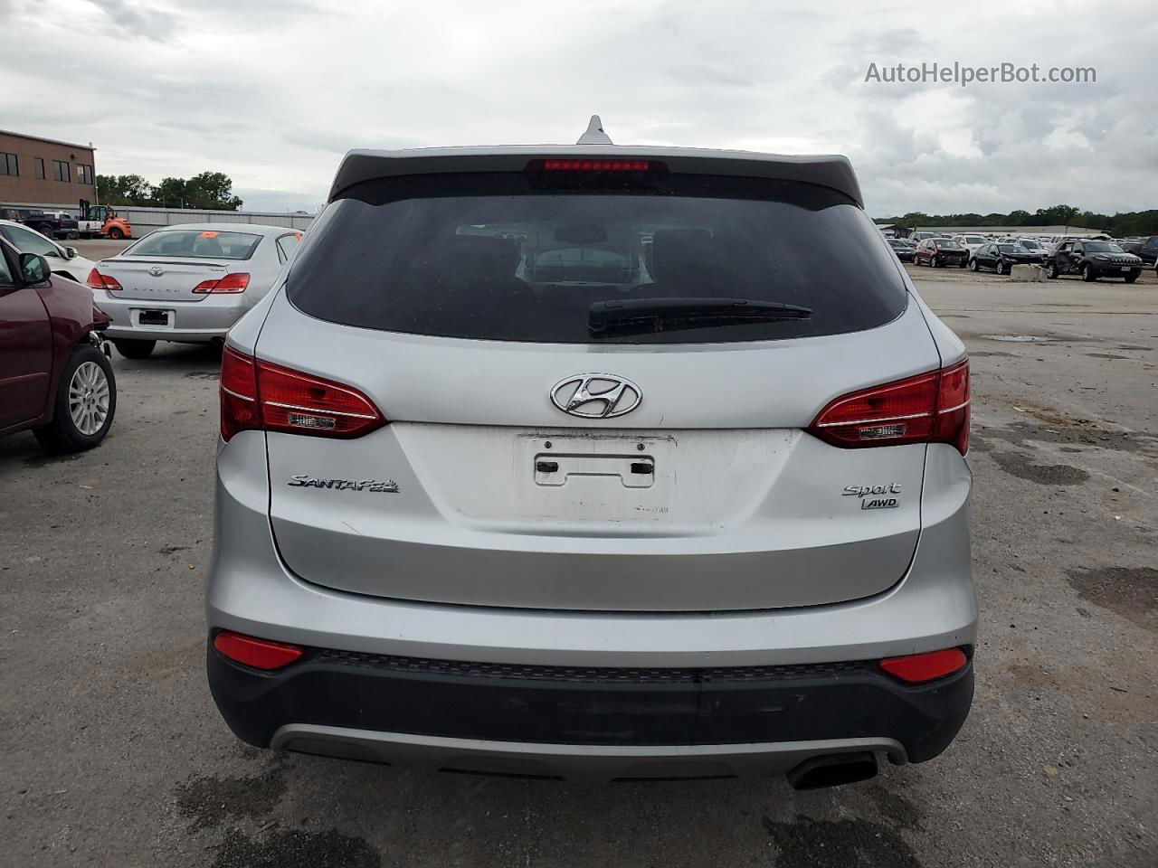 2013 Hyundai Santa Fe Sport  Silver vin: 5XYZTDLB3DG052676