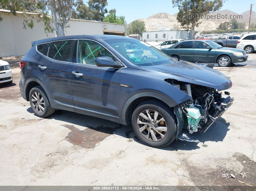 2018 Hyundai Santa Fe Sport 2.4l Dark Blue vin: 5XYZTDLB3JG527013