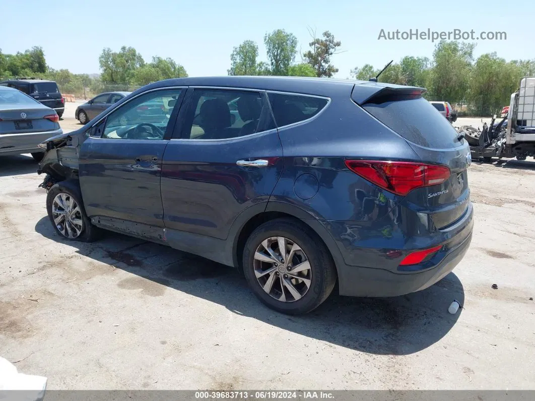 2018 Hyundai Santa Fe Sport 2.4l Dark Blue vin: 5XYZTDLB3JG527013