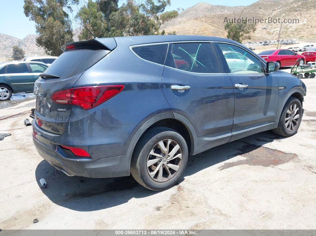 2018 Hyundai Santa Fe Sport 2.4l Dark Blue vin: 5XYZTDLB3JG527013