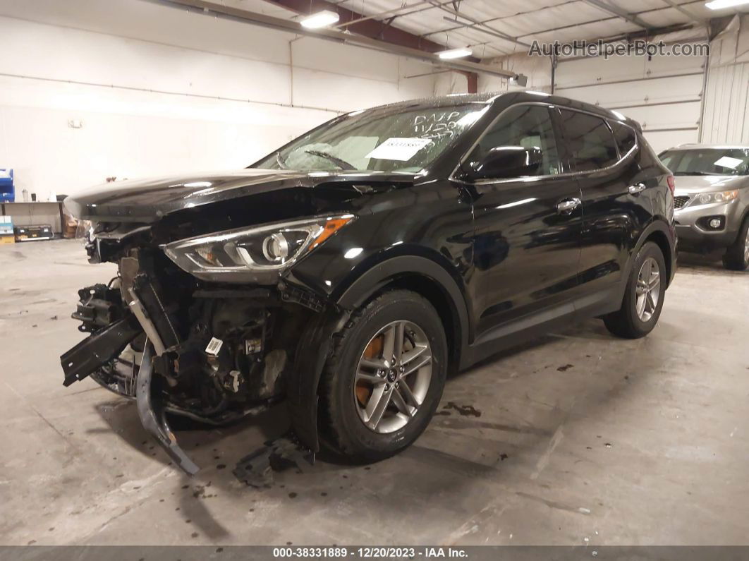 2018 Hyundai Santa Fe Sport 2.4l Black vin: 5XYZTDLB3JG532549