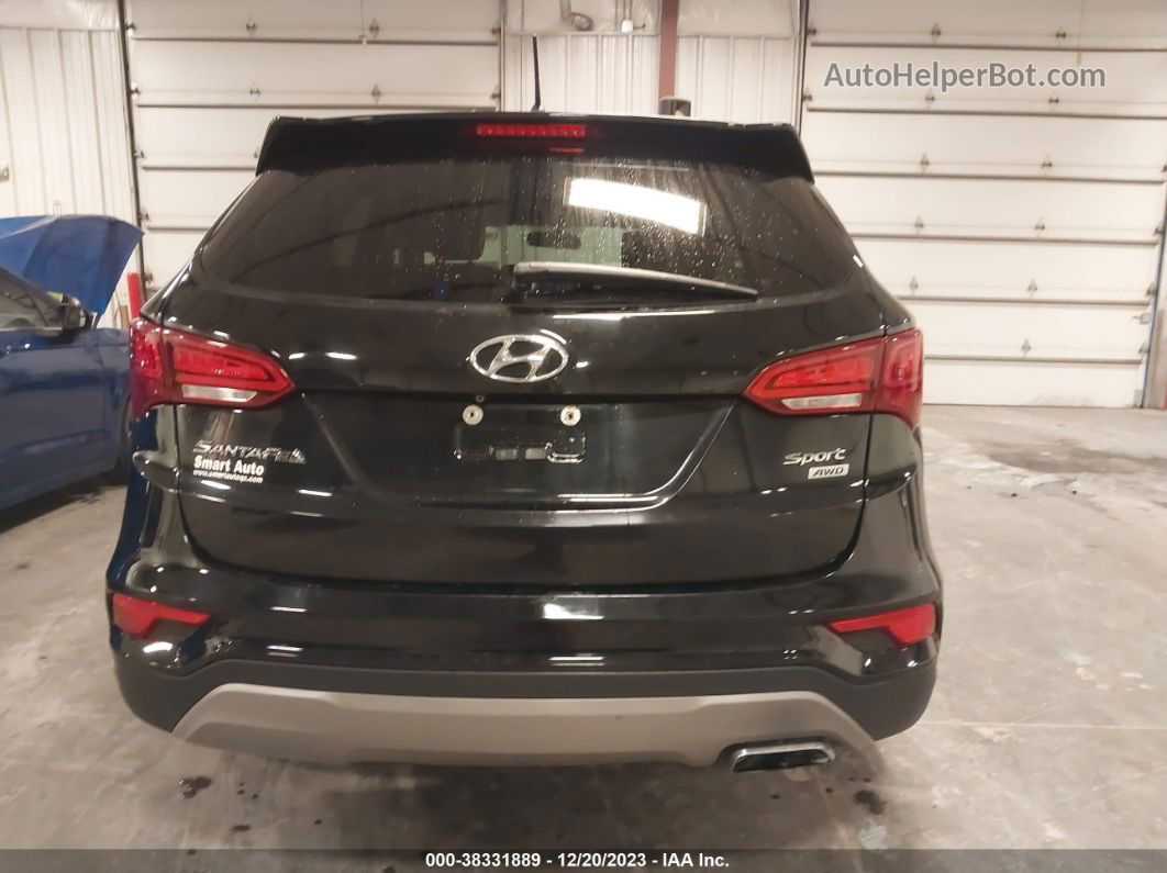 2018 Hyundai Santa Fe Sport 2.4l Black vin: 5XYZTDLB3JG532549