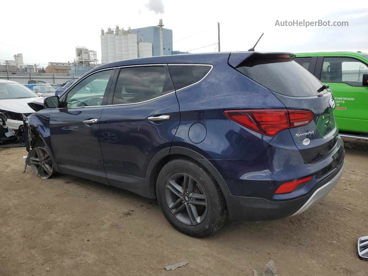 2018 Hyundai Santa Fe Sport  Синий vin: 5XYZTDLB3JG561940