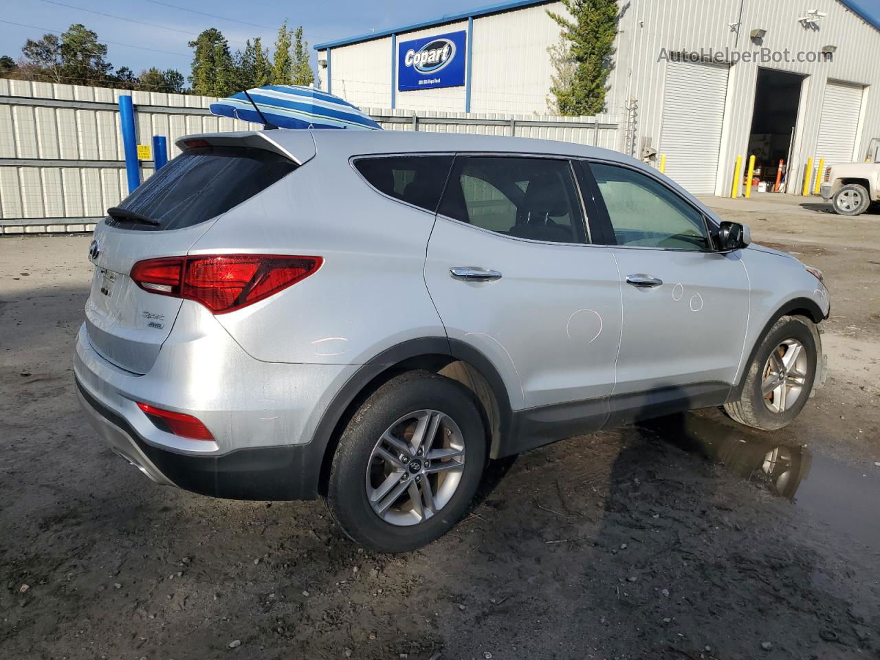 2018 Hyundai Santa Fe Sport  Silver vin: 5XYZTDLB3JG568791