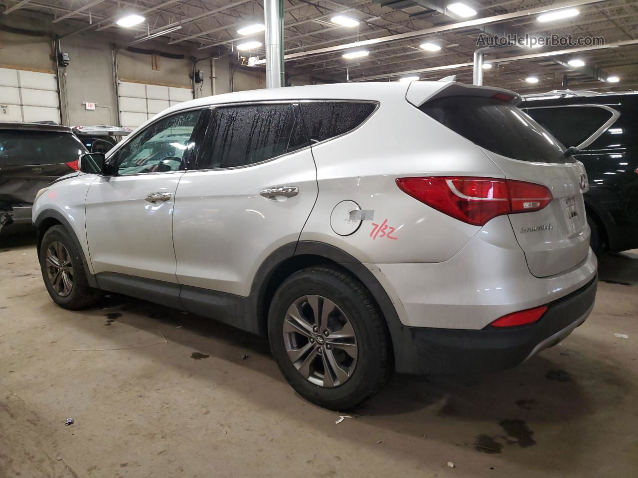 2013 Hyundai Santa Fe Sport  Silver vin: 5XYZTDLB4DG029620