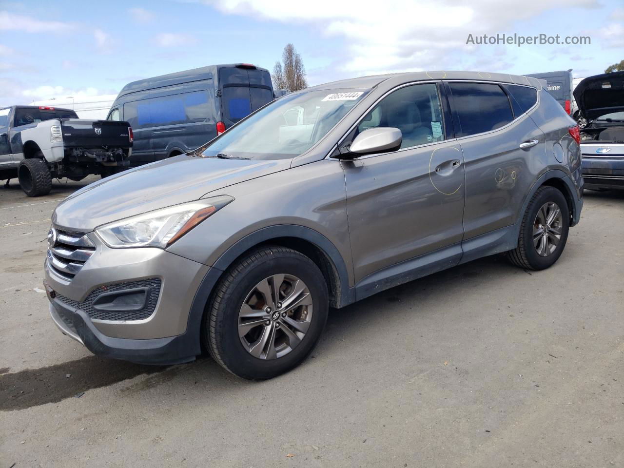 2014 Hyundai Santa Fe Sport  Серый vin: 5XYZTDLB4EG124308