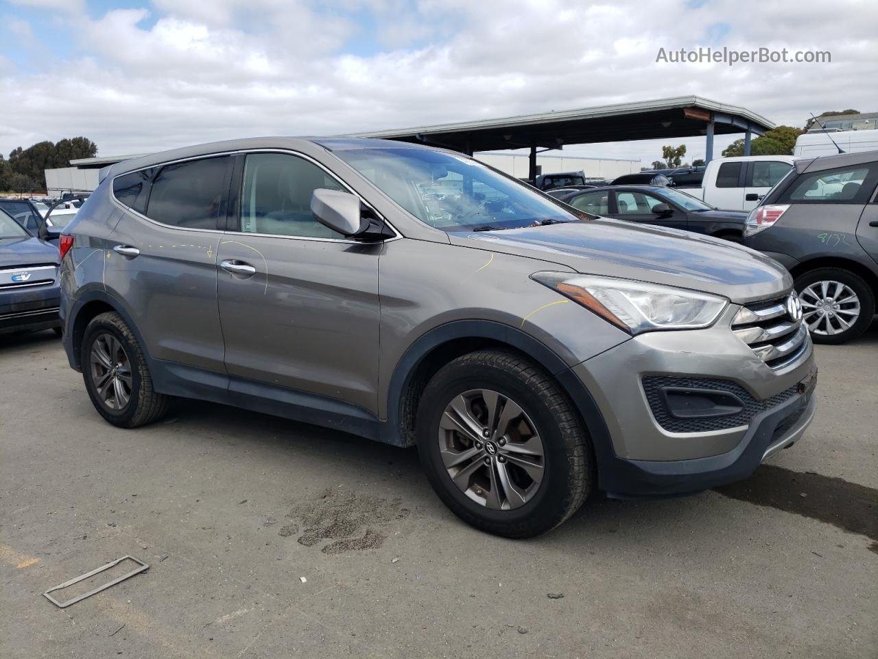 2014 Hyundai Santa Fe Sport  Gray vin: 5XYZTDLB4EG124308