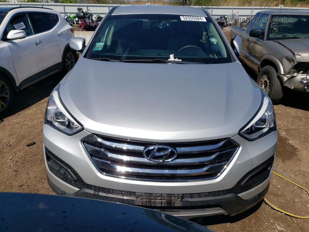 2014 Hyundai Santa Fe Sport  Silver vin: 5XYZTDLB4EG213375